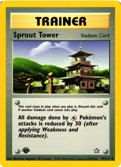 Pokemon TCG Sprout Tower Neo Genesis 97/111 Regular 1st Edition Uncommon VLP - Image 1