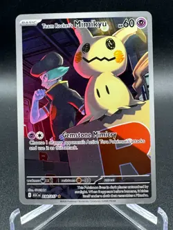 Team Rocket's Mimikyu 238/217 Ascended Heroes SIR Secret Rare NM Pokemon TCG - Image 1