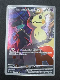 Team Rocket's Mimikyu 238/217 Ascended Heroes SIR Secret Rare NM Pokemon TCG - Image 3