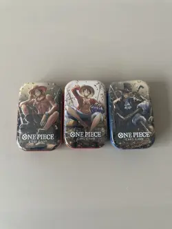 One Piece Tin Pack Set Vol 2 Set of 3 | TS-02 OP-13 | New & Factory Sealed - Image 1