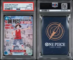 2026 ONE PIECE PROMOS COLLEGE BASKETBALL : US VOYAGE MONKEY D. LUFFY PSA 10 - Image 3