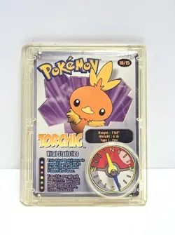Pokemon Torchic Compass Clip-On Trading Card Wendy's Kids Meal 2002 - Image 1