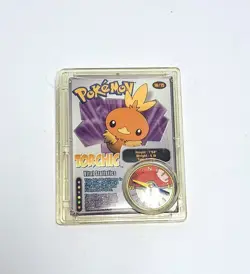 Pokemon Torchic Compass Clip-On Trading Card Wendy's Kids Meal 2002 - Image 3