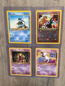 Pokemon TCG Vintage WOTC 4 Card Promo Lot - Articuno + Entei + Mewtwo + Mew - Image 1
