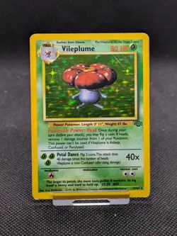 Vileplume 15/64 Holo Jungle Set Pokemon Card WOTC Played - Image 1