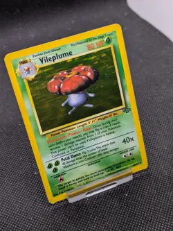 Vileplume 15/64 Holo Jungle Set Pokemon Card WOTC Played - Image 2