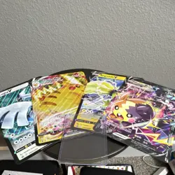 Pokemon SWSH JUMBO Promo Card Lot w/ Pikachu VMAX, Lugia V, Regieleki V, Morpeko - Image 1