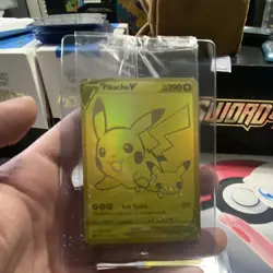 Pokemon Celebrations Gold Pikachu V & Gold Poke Ball Promo Foil Cards Lot - Image 2