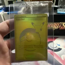 Pokemon Celebrations Gold Pikachu V & Gold Poke Ball Promo Foil Cards Lot - Image 4