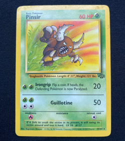 Pokemon Card Pinsir 25/64 Jungle Set Non Holo Rare WOTC (HP) - Image 1
