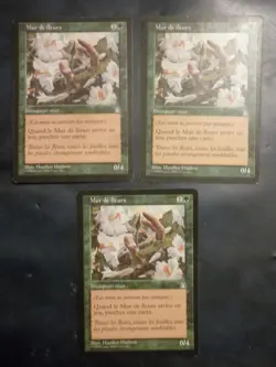 mtg magic 3x wall of blossoms stronghold FRENCH vf fr mur de fleurs forteresse - Image 1