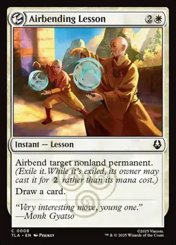 MTG AIRBENDING LESSON 8 TLA NM - Image 1