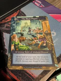 The Black Plague - Unique Non Foil - Arthurian Legends - Sorcery Contested Realm - Image 1