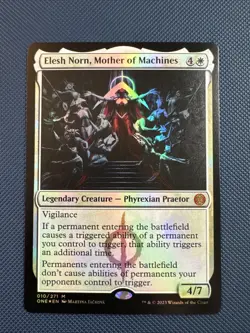 MTG Elesh Norn, Mother of Machines - Phyrexia: All Will Be One (ONE) NM Foil - Image 1