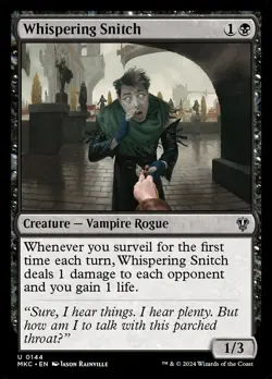 MTG WHISPERING SNITCH 144 MKC NM U - Image 1