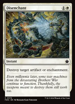 MTG DISENCHANT 572 FDN NM C - Image 1