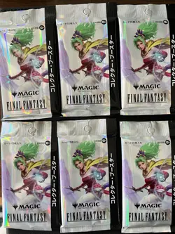 Magic The Gathering JPN Final Fantasy Collector Booster Lot of 6 New Sealed - Image 1