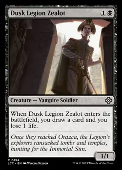 MTG DUSK LEGION ZEALOT 194 LCC NM C - Image 1