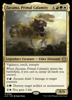 MTG ZACAMA, PRIMAL CALAMITY 296 LCC NM M - Image 1