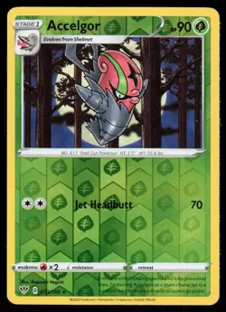 Pokemon - Accelgor 010/189 - Darkness Ablaze - Rare Reverse Holo - NM/M - Image 1