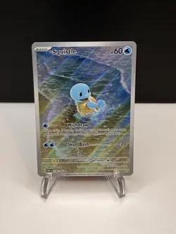 Pokemon TCG Squirtle Illustration Rare Full Art Holo 170/165 SV151 - Image 1