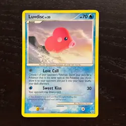Luvdisc 35/127 Pokemon Platinum Regular Rare Card LP/MP - Image 1