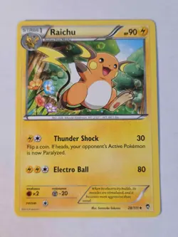 Raichu 28/111 Uncommon Furious Fists Pokemon NM - Image 1