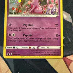 Espeon 2021 Pokemon Sword & Shield Black Star Promo SWSH174 Fusion Strike - Image 5
