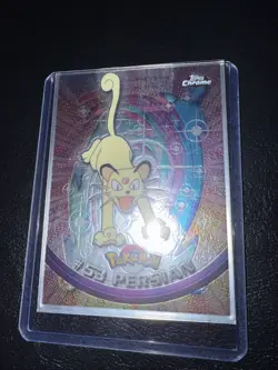 2000 Topps Chrome Pokemon TV Animation Edition Persian SPECTRA #53 NM - Image 1