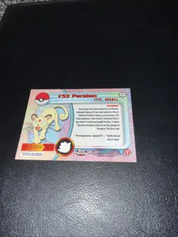 2000 Topps Chrome Pokemon TV Animation Edition Persian SPECTRA #53 NM - Image 3