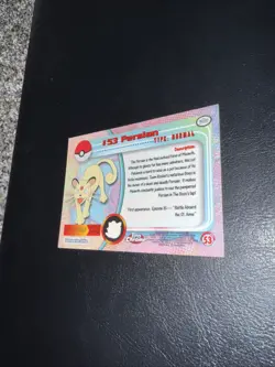 2000 Topps Chrome Pokemon TV Animation Edition Persian SPECTRA #53 NM - Image 4