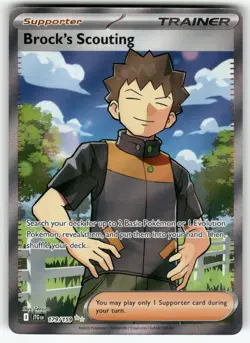 Pokemon TCG Brock’s Scouting 179/159 SV09: Journey Together Ultra Rare - Image 1