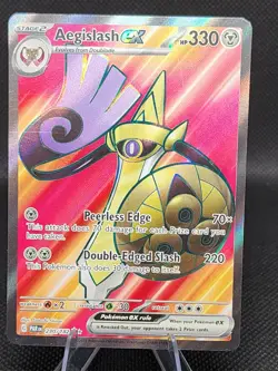 Pokemon TCG Aegislash EX Paradox Rift 230/182 Holo Ultra Rare - Image 1