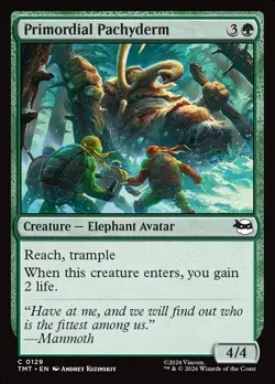 MTG PRIMORDIAL PACHYDERM 129 TMT NM NF C - Image 1