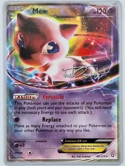 Mew EX 46/124 Pokemon - World Championships Black and White Dragons Exalted MP - Image 1
