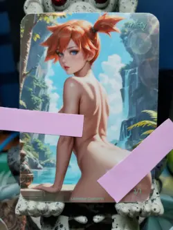 1/1 Only 1 Made Misty River Pokemon Spicy Topless Lonestar Customs Waifu Card - Image 2