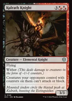 MTG KULRATH KNIGHT 126 ECC NM LORWYN ECLIPSED COMMANDER - Image 1