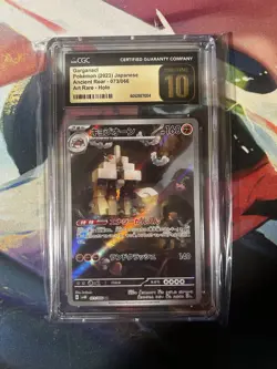 CGC Pristine 10 Garganacl 073/066 Art Rare Ancient Roar Pokemon Card - Image 1
