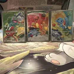 Pokemon TCG First Partner Illustration Collection 1st Generation Kanto Starters - Image 1