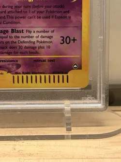 Pokemon Espeon H9/H32 Holo PSA 9 English Aquapolis 2003 - Image 5