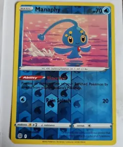 Manaphy - 041/172 - Rare - Reverse Holo NM, English Pokemon Brilliant Stars - Image 1