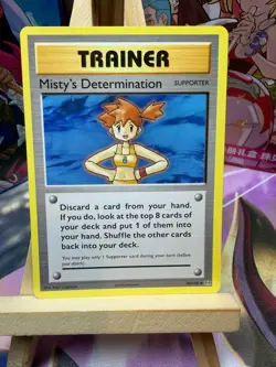 Misty's Determination 80/108 Uncommon Evolutions Pokemon NM - Image 1