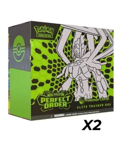 Mega Evolution Perfect Order Lot Of 2 Pokemon Center Elite Trainer Box ETB PKC - Image 1