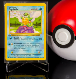 Squirtle 1st Edition Shadowless 63/102 Base Set Pokemon TCG NEAR MINT - Image 1