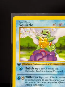 Squirtle 1st Edition Shadowless 63/102 Base Set Pokemon TCG NEAR MINT - Image 3