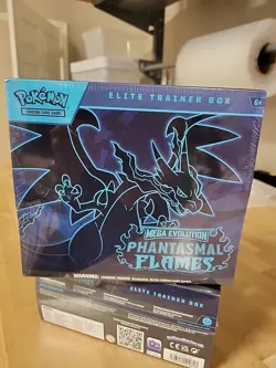 Phantasmal Flames Elite Trainer Box ETB New/Factory Sealed Pokemon TCG - Image 1