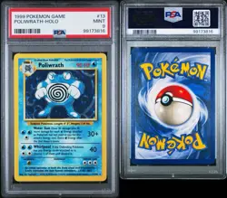 1999 POKEMON Poliwrath Holo Set Base Unlimited 13/102 English PSA 9 MINT - Image 3