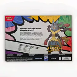 Pokemon TCG: ME- Ascended Heroes Premium Poster Collection: Lucario- SEALED - Image 2