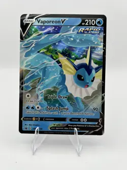 Pokemon TCG Vaporeon V SWSH150 Sword & Shield Holo Black Star Promo - Image 1