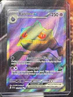 Pokemon Banette ex 229/198 Full Art Ultra Rare Holo SV01 Scarlet & Violet HP 250 - Image 1